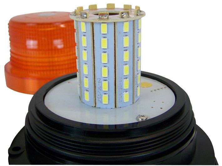 60er LED Rundumkennleuchte Magnetmontage, 12/24V