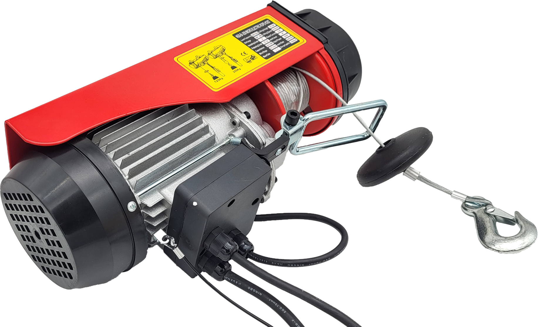 Seilzug elektrisch 125/250kg, 12m