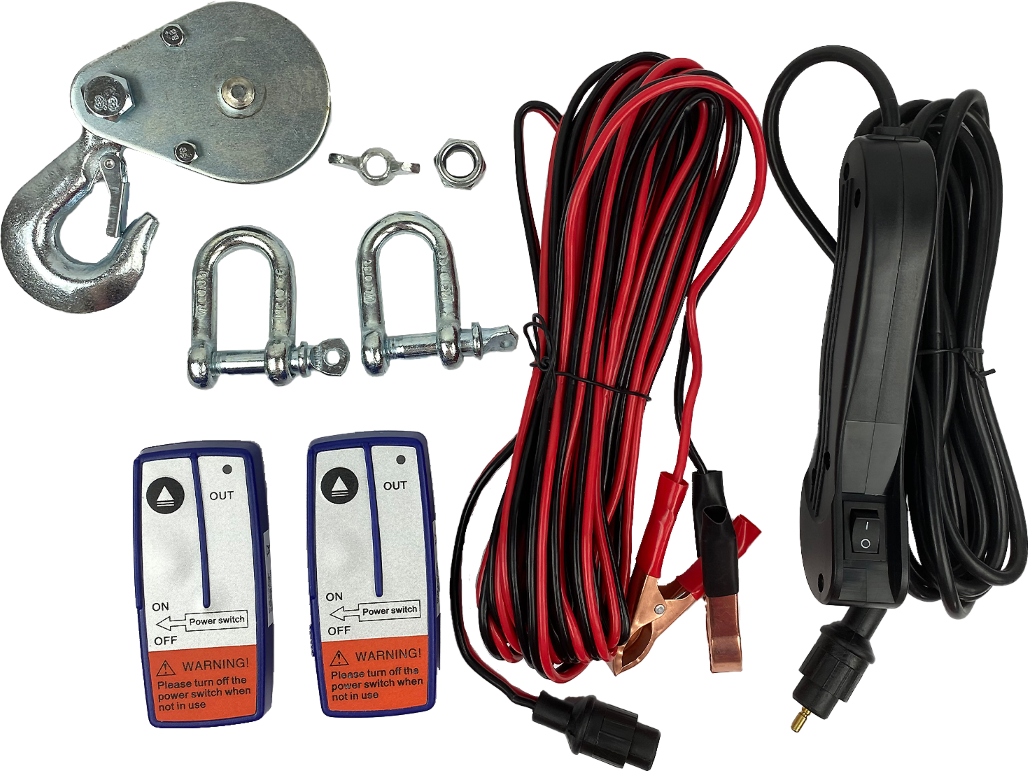 12 V Premium PKW-Seilwinde mit Funkfernbedienung 