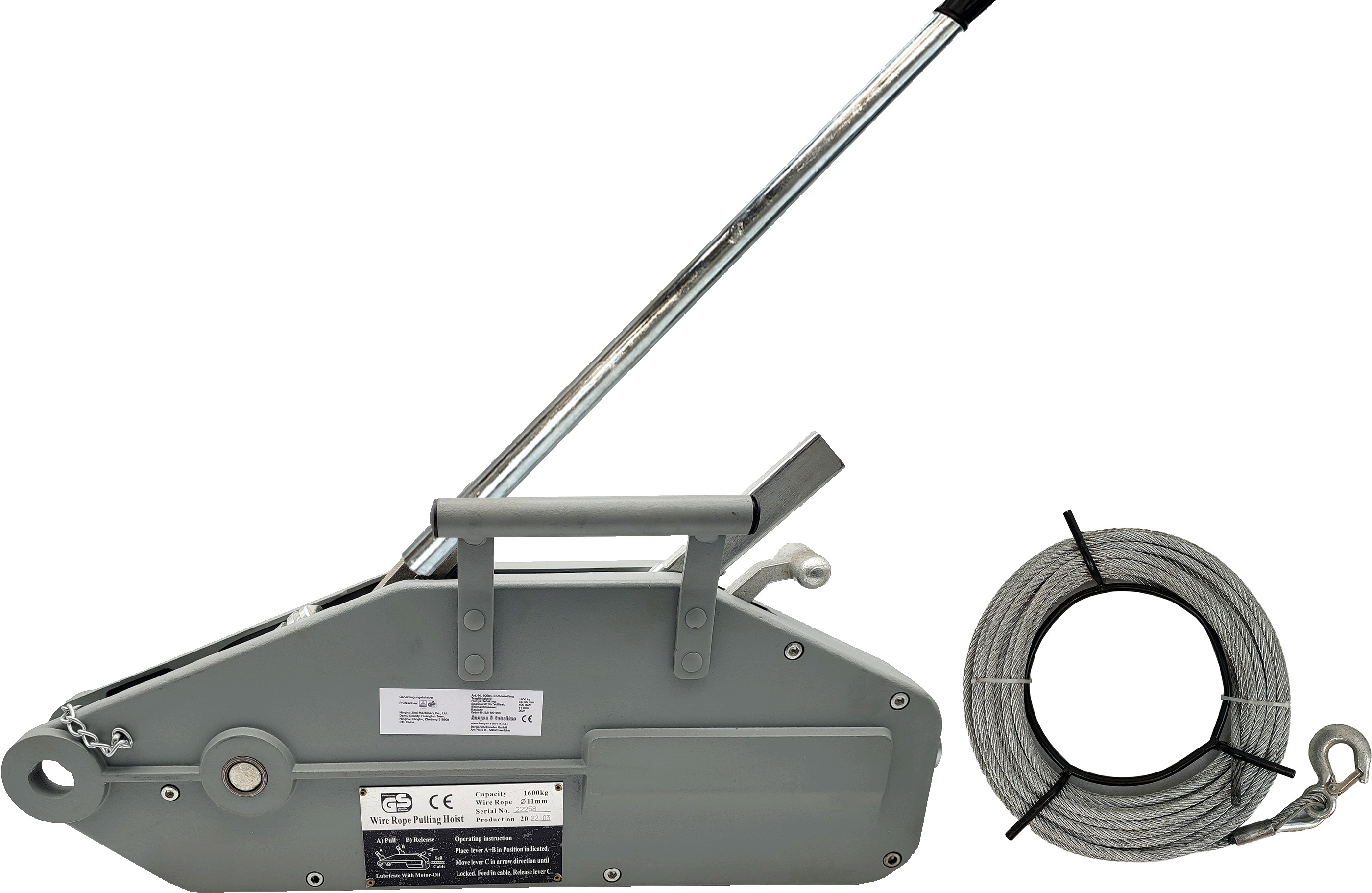 Endlos Seilzug 1,6 t  GS